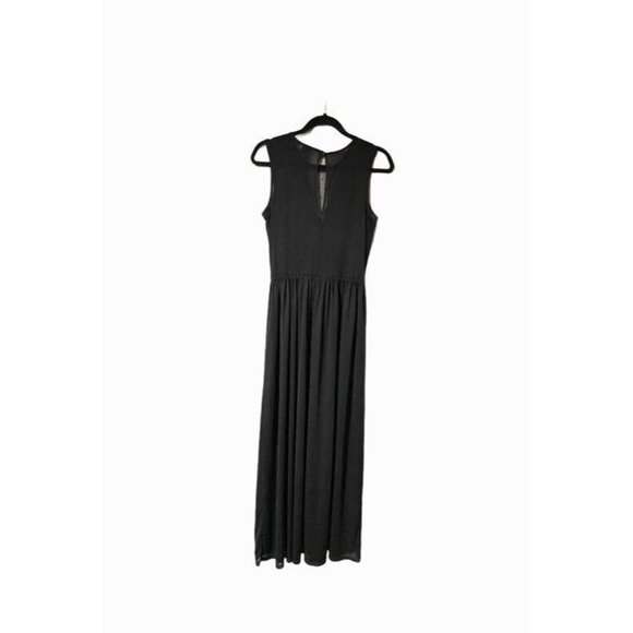 H&M Black Mesh Maxi Dress Small - Picture 2 of 9